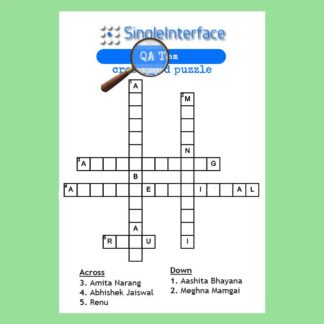 Office Team Crossword Puzzle 002- Poster