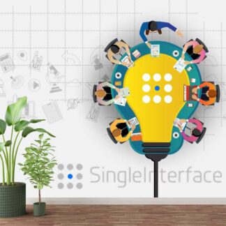 Office Wallpaper With Logo - Wallpaper